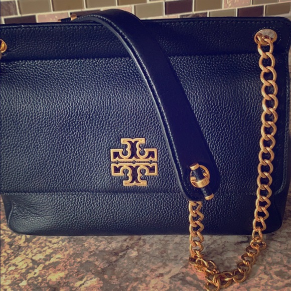 tory burch britten flap shoulder bag